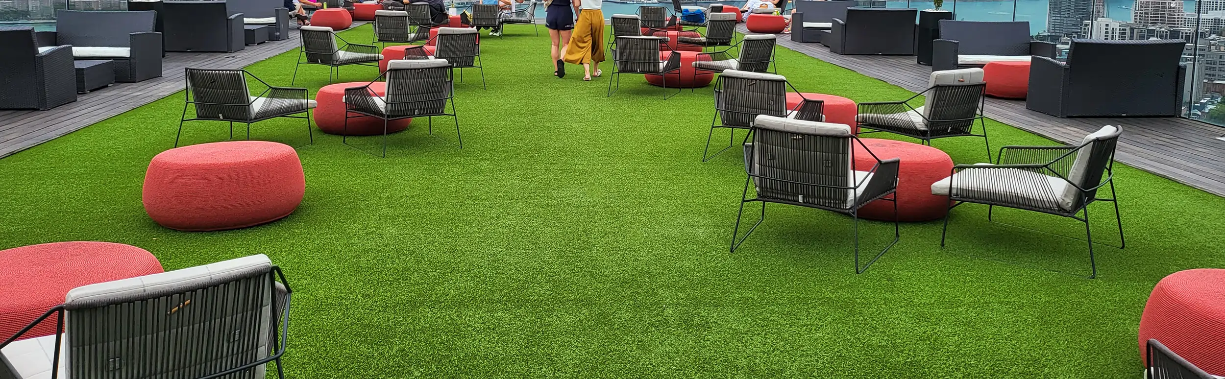 Artificial turf installation in Humble, TX
